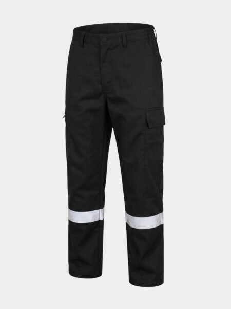 Beetle Black Reflective Work Trousers