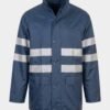 Utility Work Jacket with Contrast Safety Bands