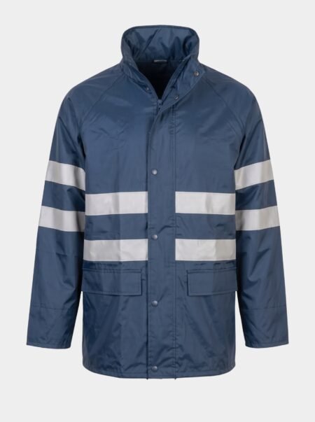 Utility Work Jacket with Contrast Safety Bands