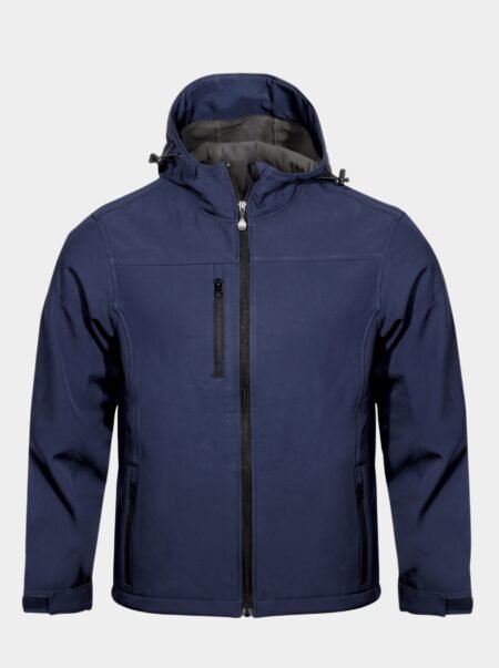 Men's Hooded Softshell Work Jacket