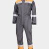 Men's Two-Tone Work Coveralls with Visibility Bands