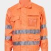 Beetle Men's High-Visibility Work Jacket with Reflective Bands