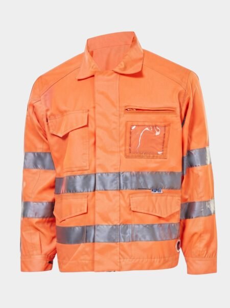 Beetle Men's High-Visibility Work Jacket with Reflective Bands