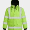 Men's Fluorescent Hooded Work Jacket
