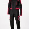RuggedFlex Work Coverall – Black & Red